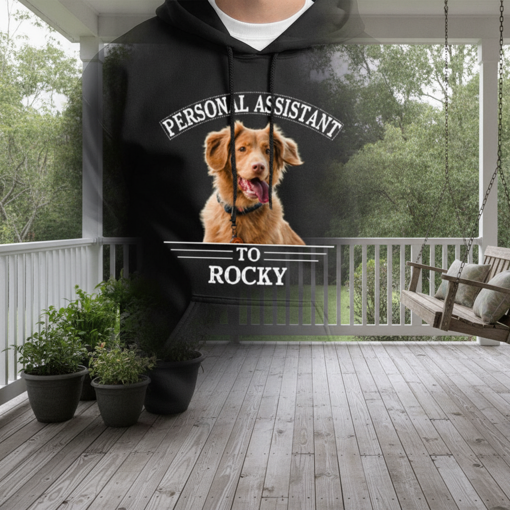 Custom Personal Assistant Dog Cat T-Shirt — Gift for Cat Lovers PYC4Z
