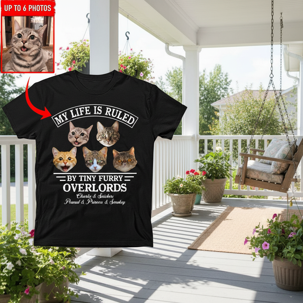 Custom My Life Is Ruled T-Shirt — Gift for Cat Lovers 7YNMK