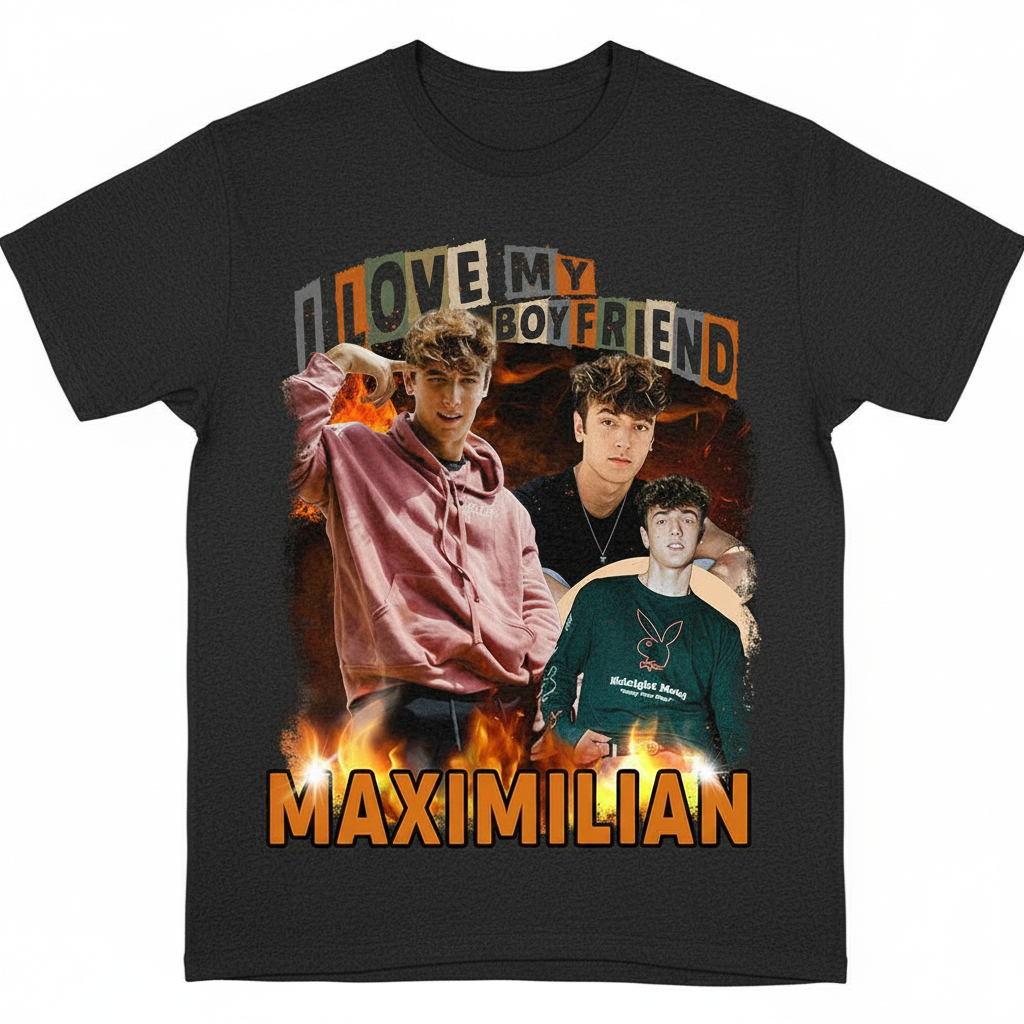 Custom Love My Girlfriend Boyfriend T-Shirt — Gift for Him CCB4Y