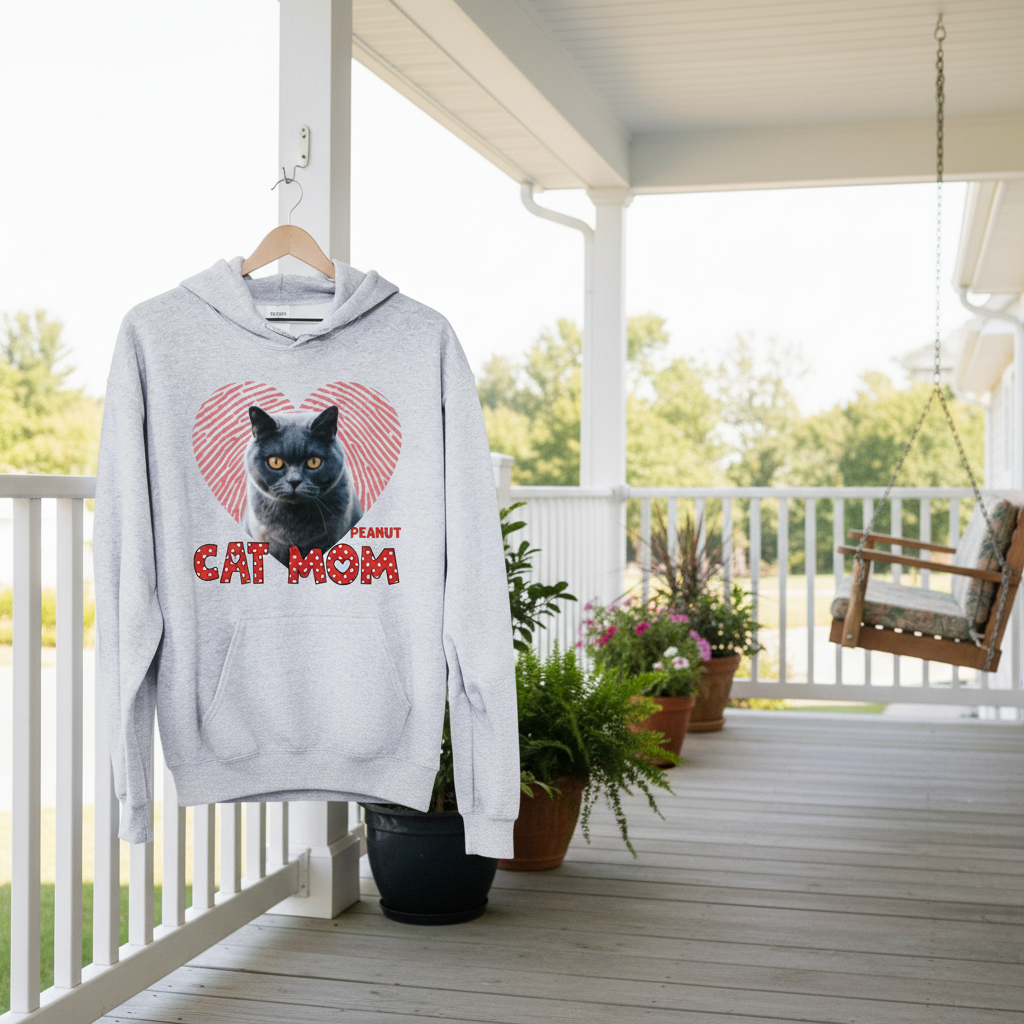 Custom Cat Mom Dog C550v1 T-Shirt — Gift for Mom FDTY7