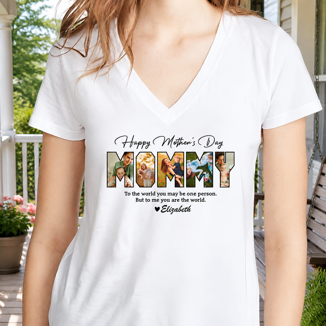Custom Happy Mothers Day My T-Shirt — Gift for Mom 4BVKU