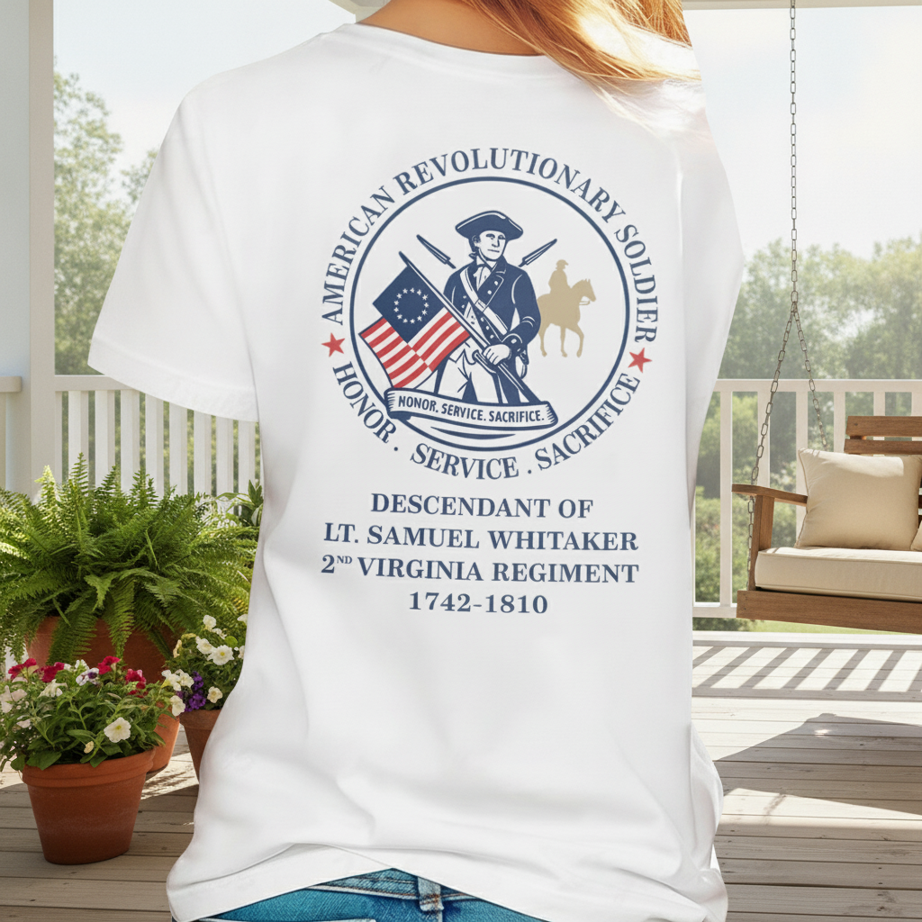 Custom Descendant Patriot Honor Service T-Shirt — Custom Gift TMF28