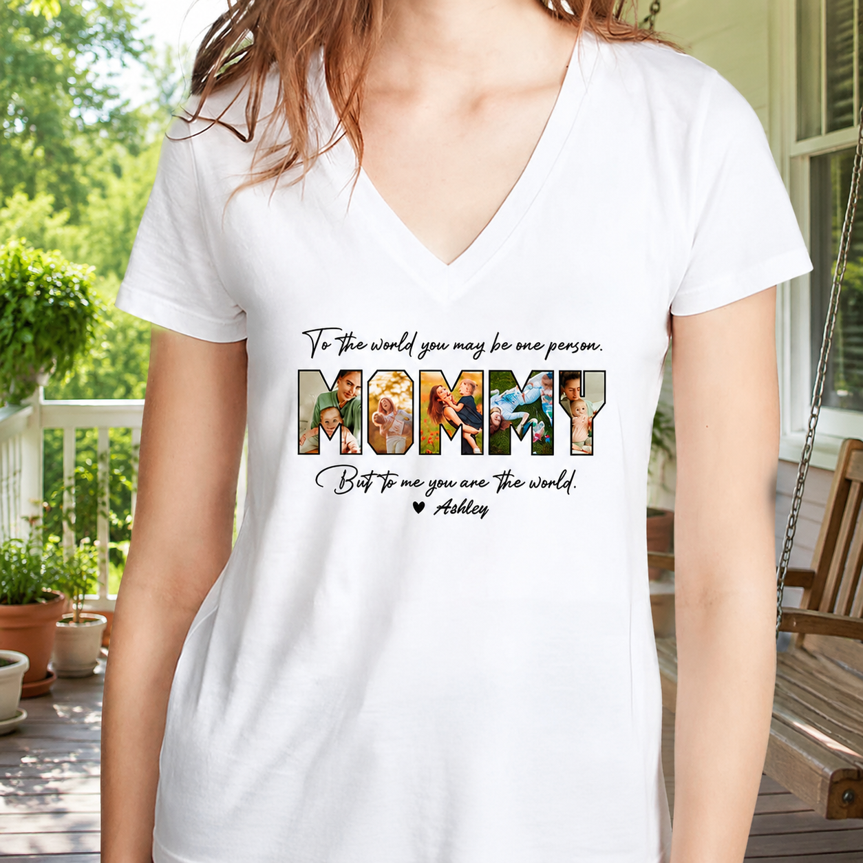 Custom Me You Are World T-Shirt — Gift for Mom UVNTE
