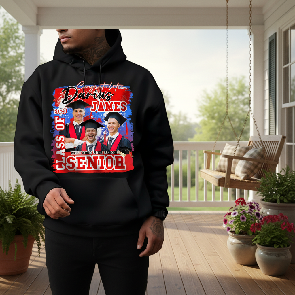 Custom Senior Class Graduation Dark T-Shirt — Custom Gift YN2NW