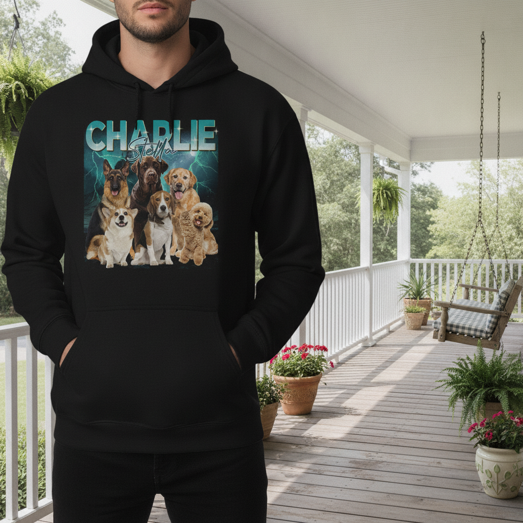Custom Gradient Name Dog Lover T-Shirt — Gift for Dog Lovers 52GV3