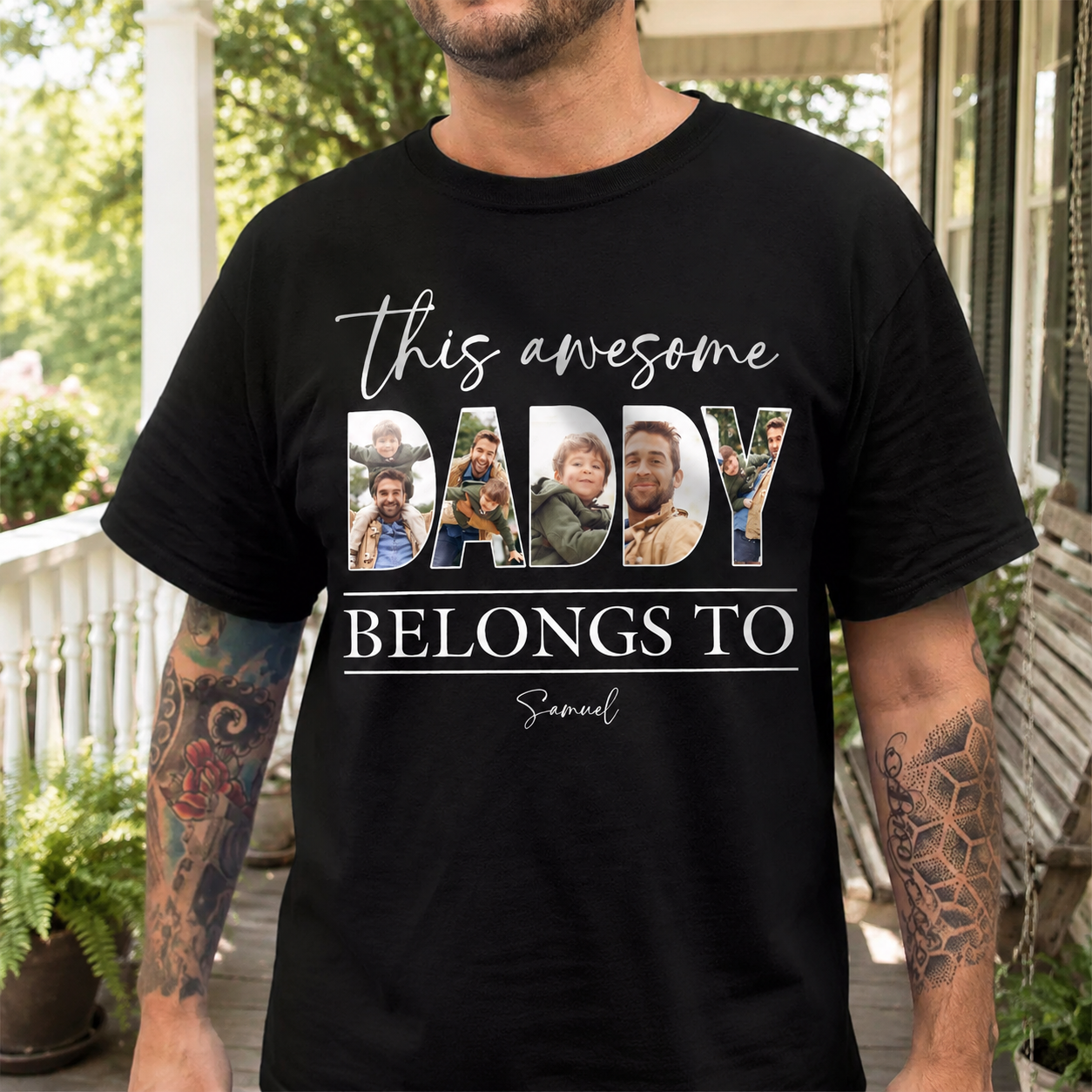 Custom Hpt This Awesome Dad T-Shirt — Gift for Dad 2G53V