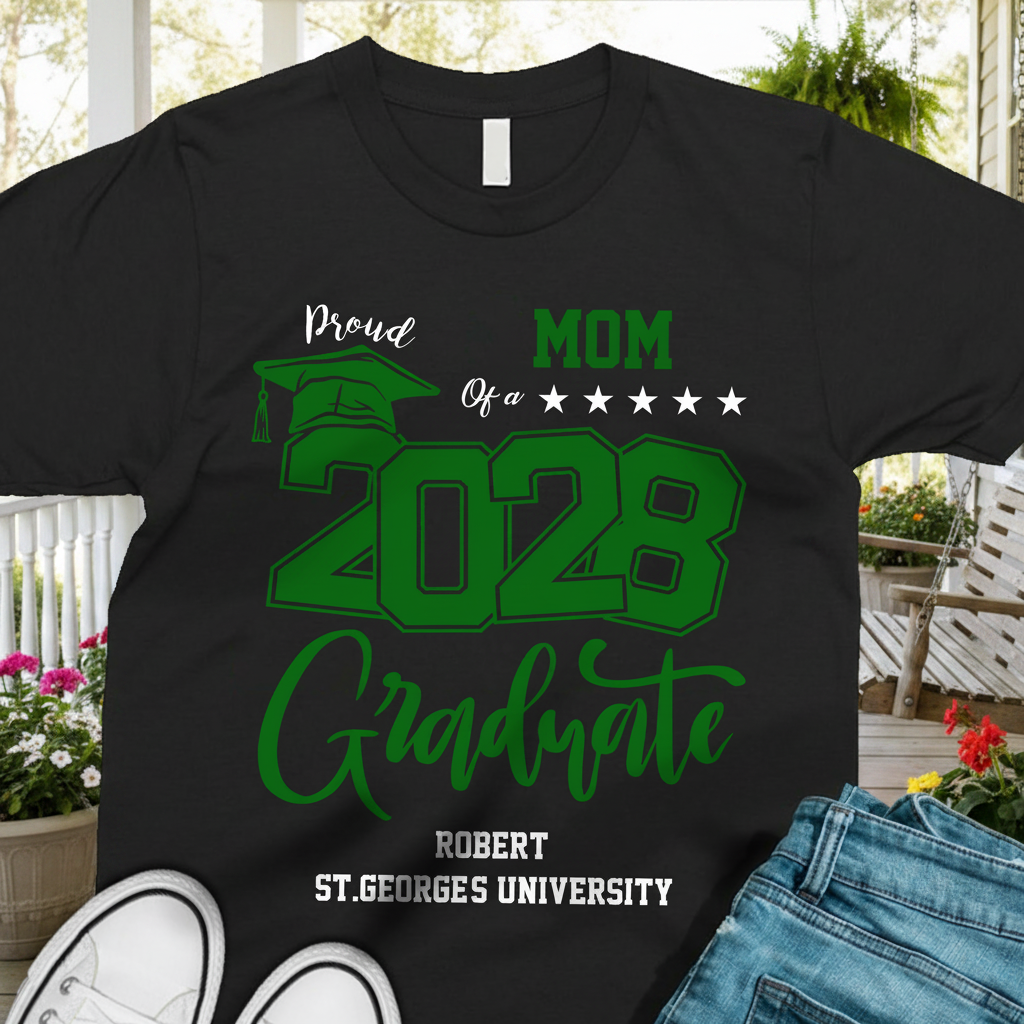 Custom Mha Proud Family Graduate T-Shirt — Family Gift N9536