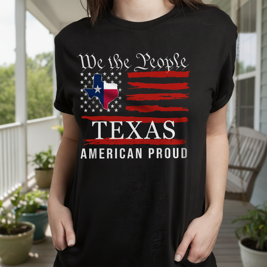 Custom Vth State Celebrating America T-Shirt — Patriotic Gift S794S