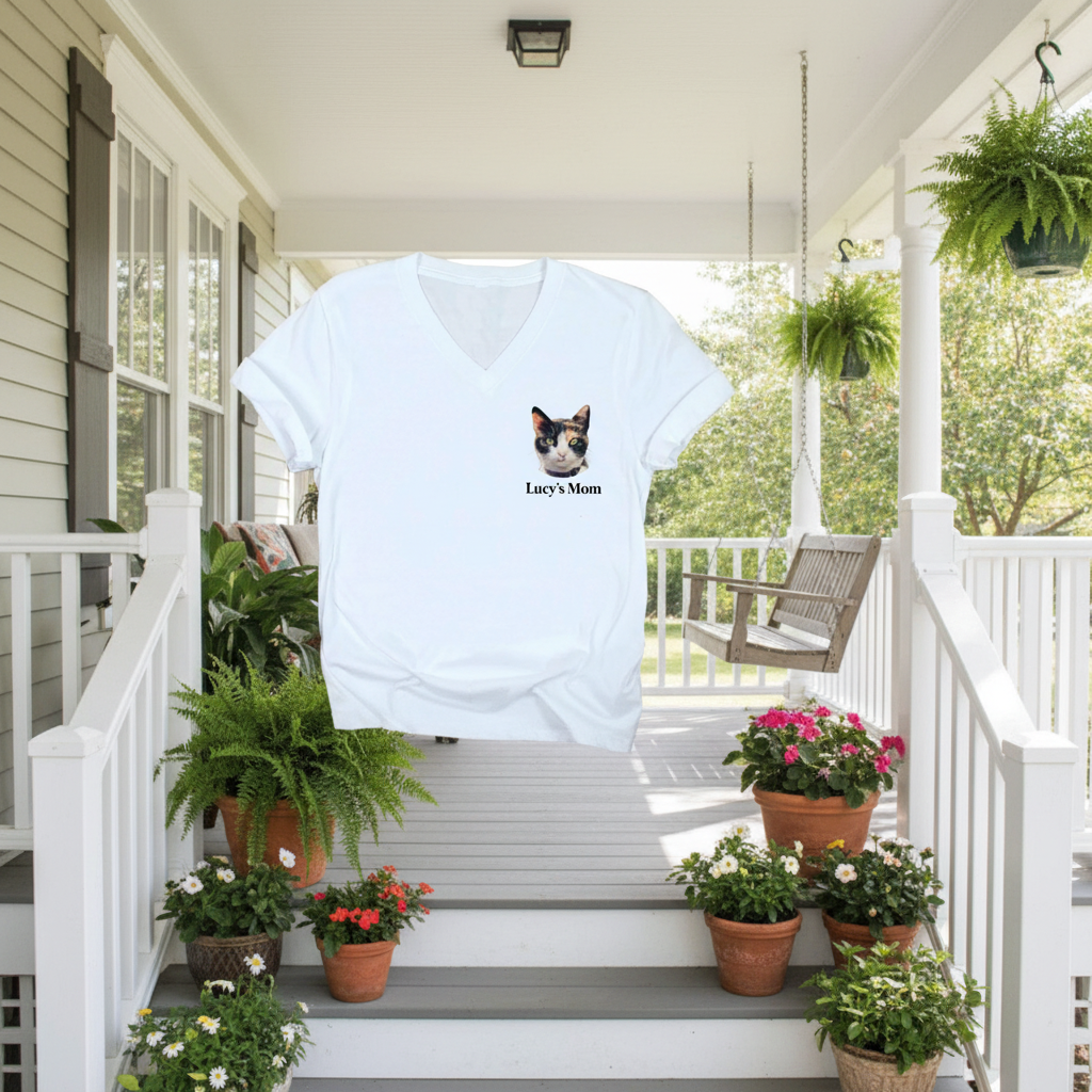 Custom Dog Dad Mom Head T-Shirt — Gift for Dad XUB78