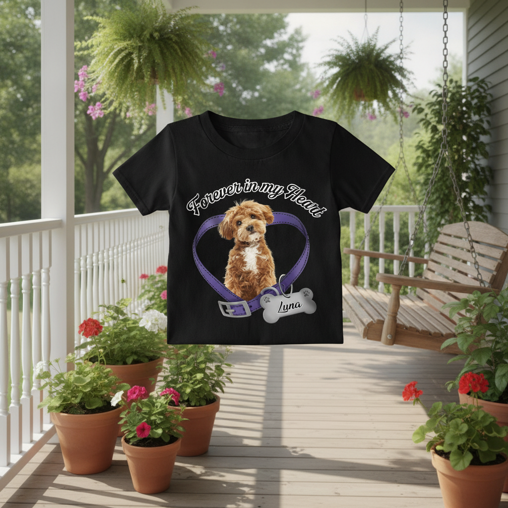 Custom Nlhl Forever My Heart T-Shirt — Gift for Dog Lovers N49Q5