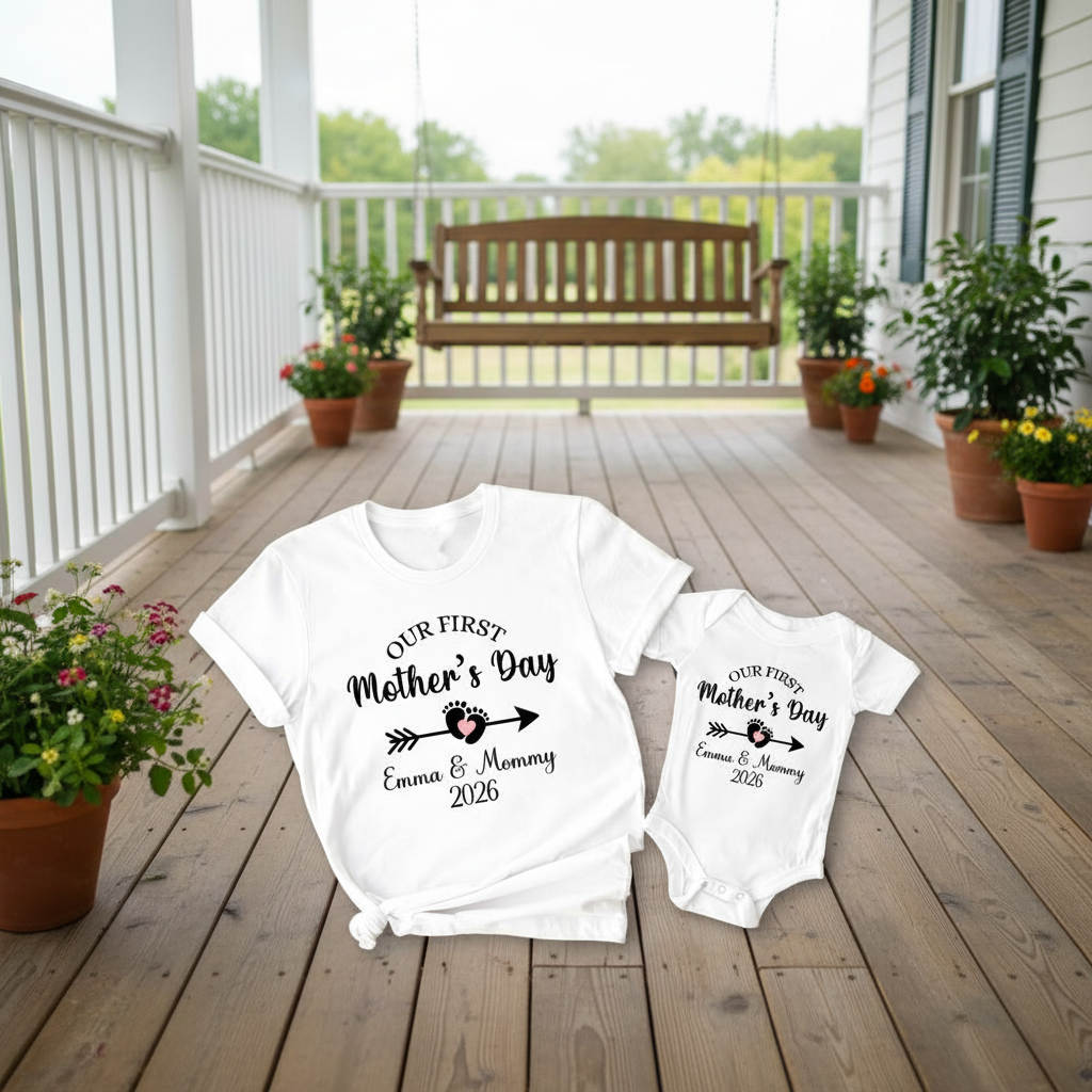 Custom Vth Personalised Our First T-Shirt — Gift for Mom 62TRB