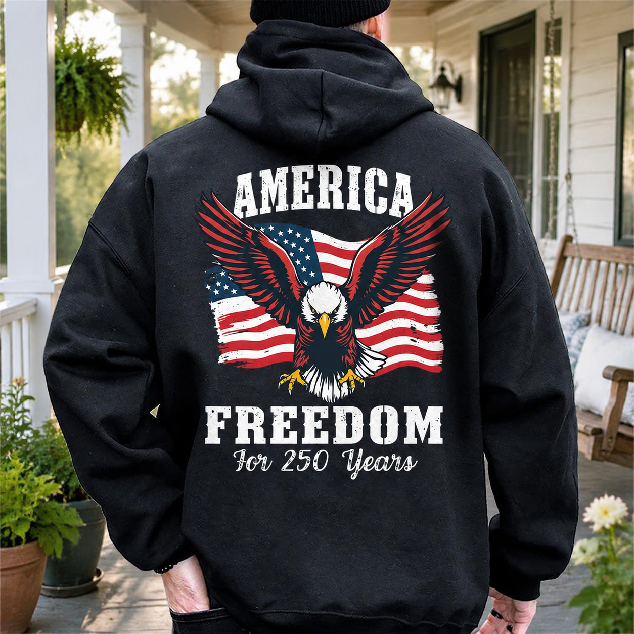 Custom Mha America Years Freedom Garden Flag — Patriotic Gift ERXQG