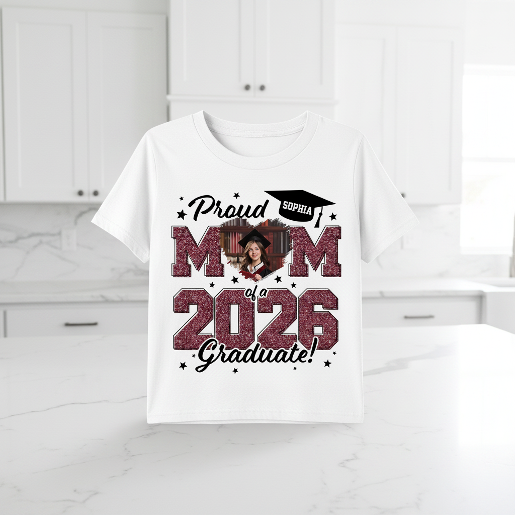 Custom Proud Mom Dad Graduate T-Shirt — Gift for Dad HMWCD