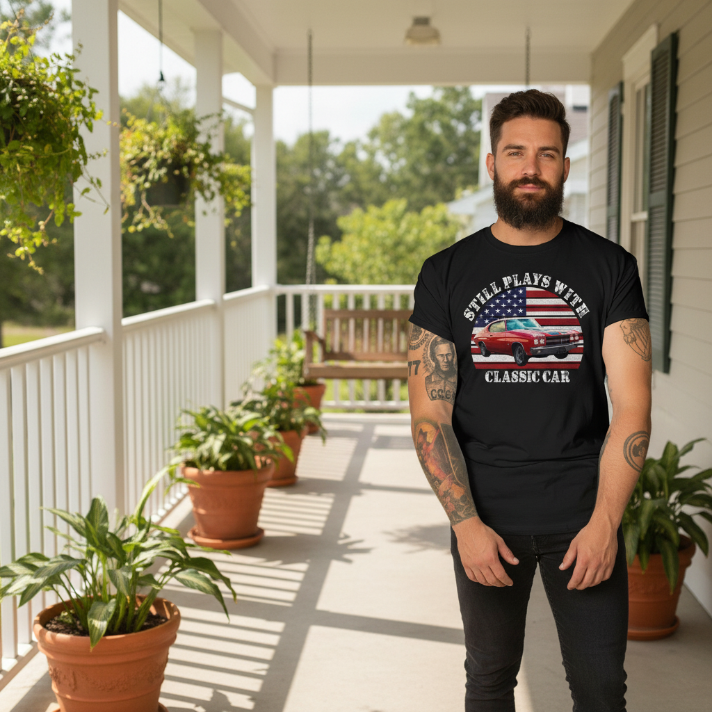 Custom Still Plays Cars Vintage T-Shirt — Custom Gift HTJ2S