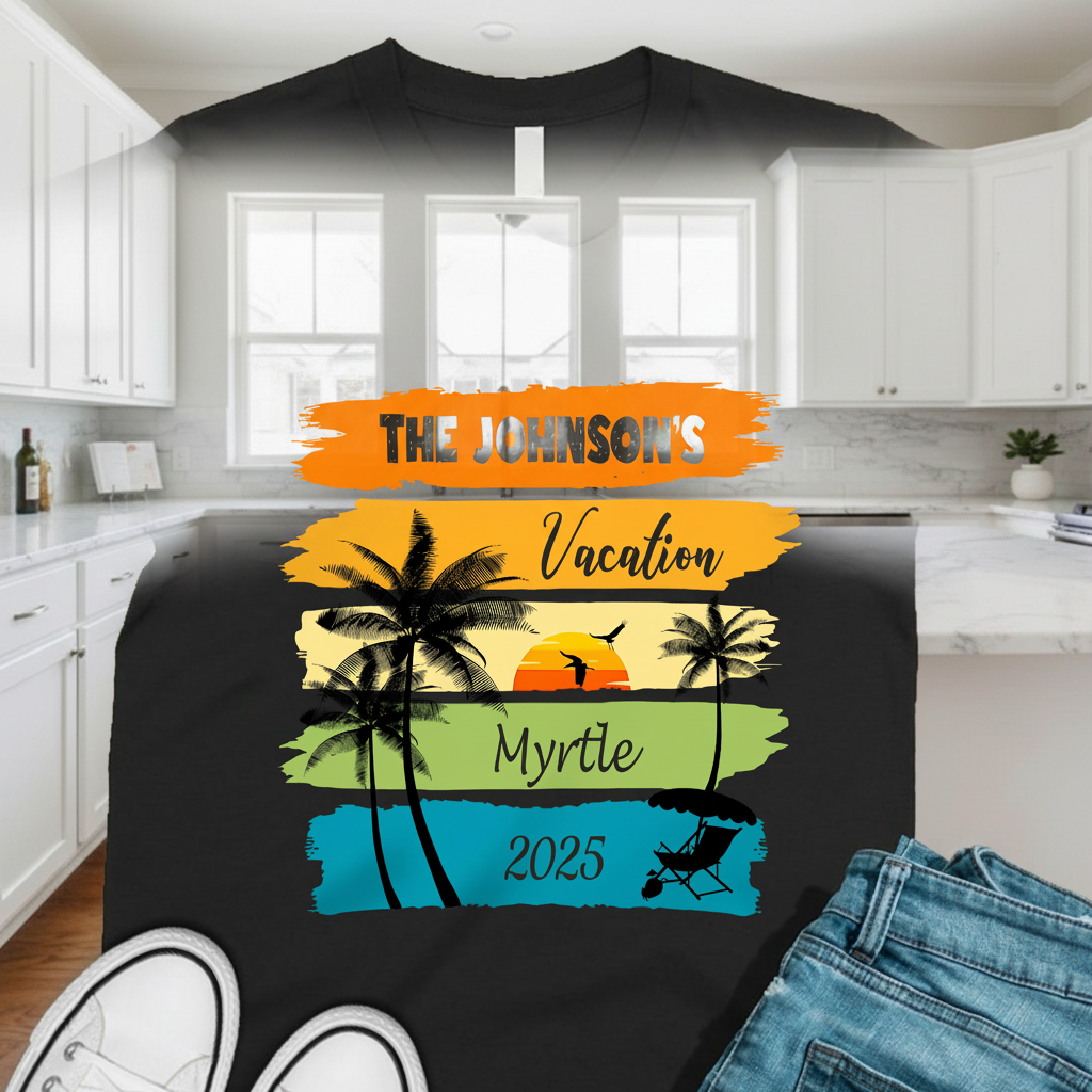 Custom Vth Family Vacation Shirts T-Shirt — Family Gift UHCU8