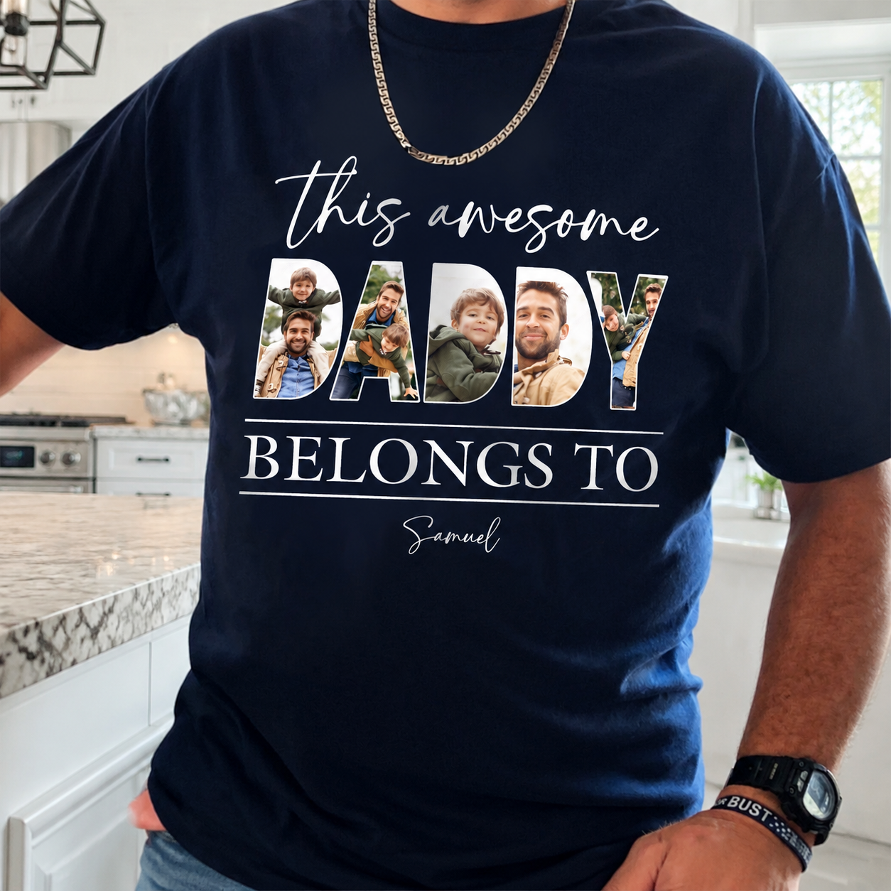 Custom Hpt This Awesome Dad T-Shirt — Gift for Dad 2G53V