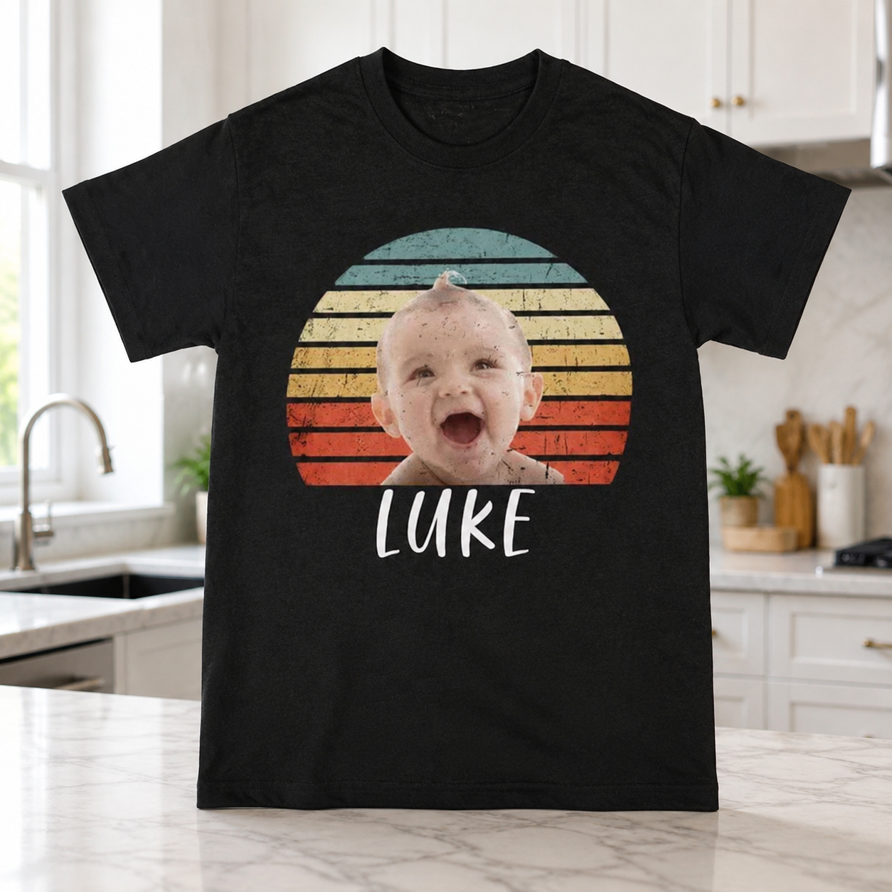 Custom Vintage Retro Face T-Shirt — Custom Gift VCCRQ