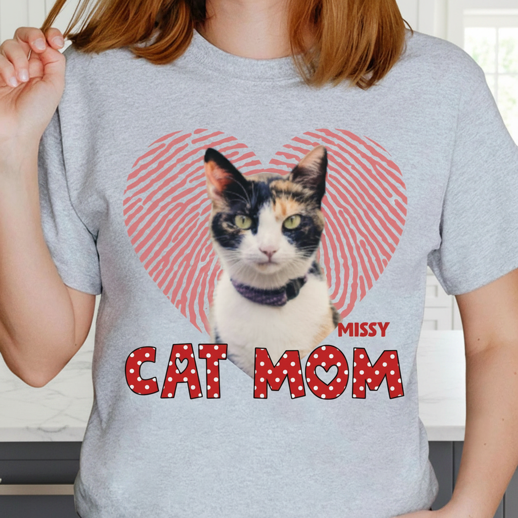 Custom Cat Mom Dog C550v1 T-Shirt — Gift for Mom FDTY7