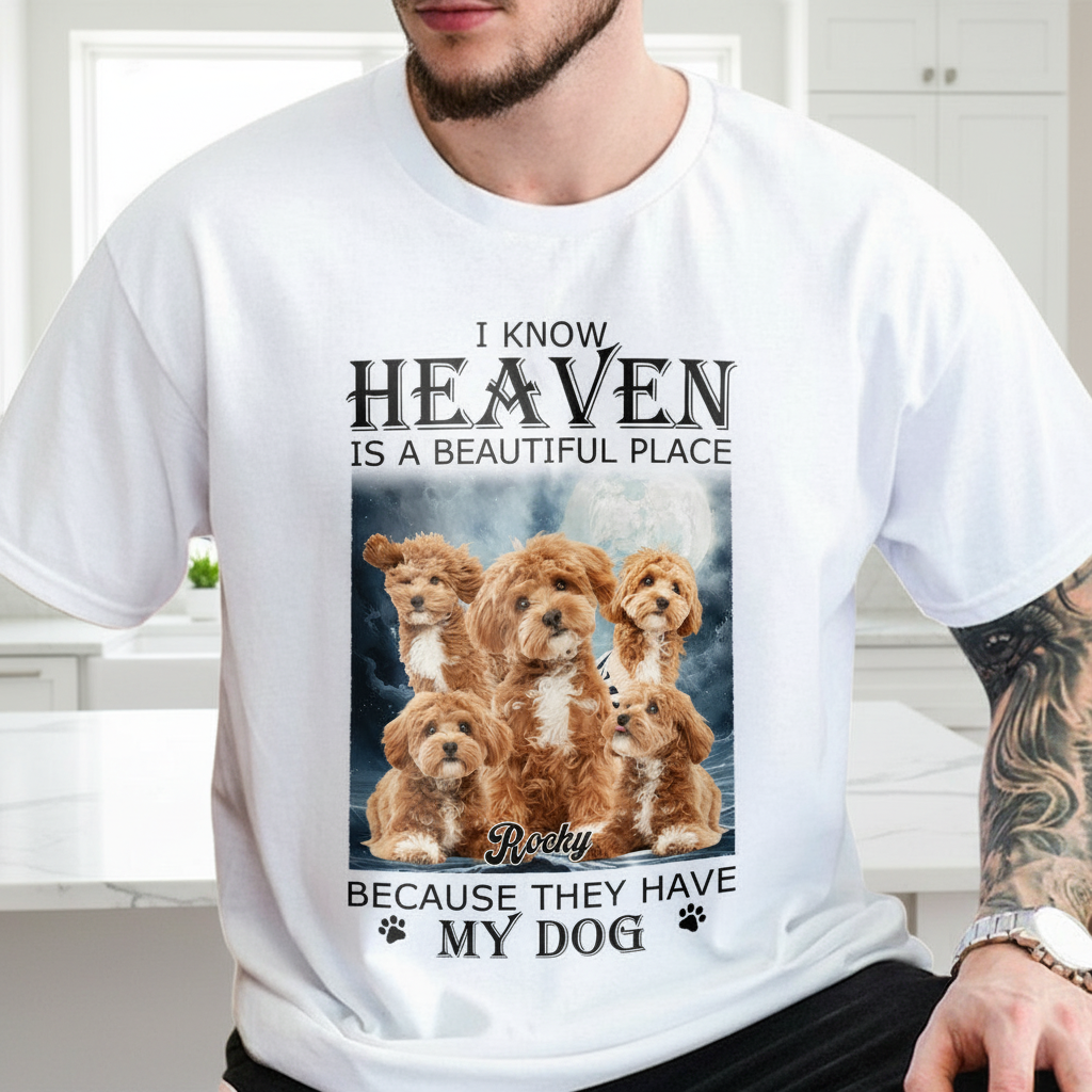 Custom Heaven Have My Cat T-Shirt — Gift for Cat Lovers KK92D