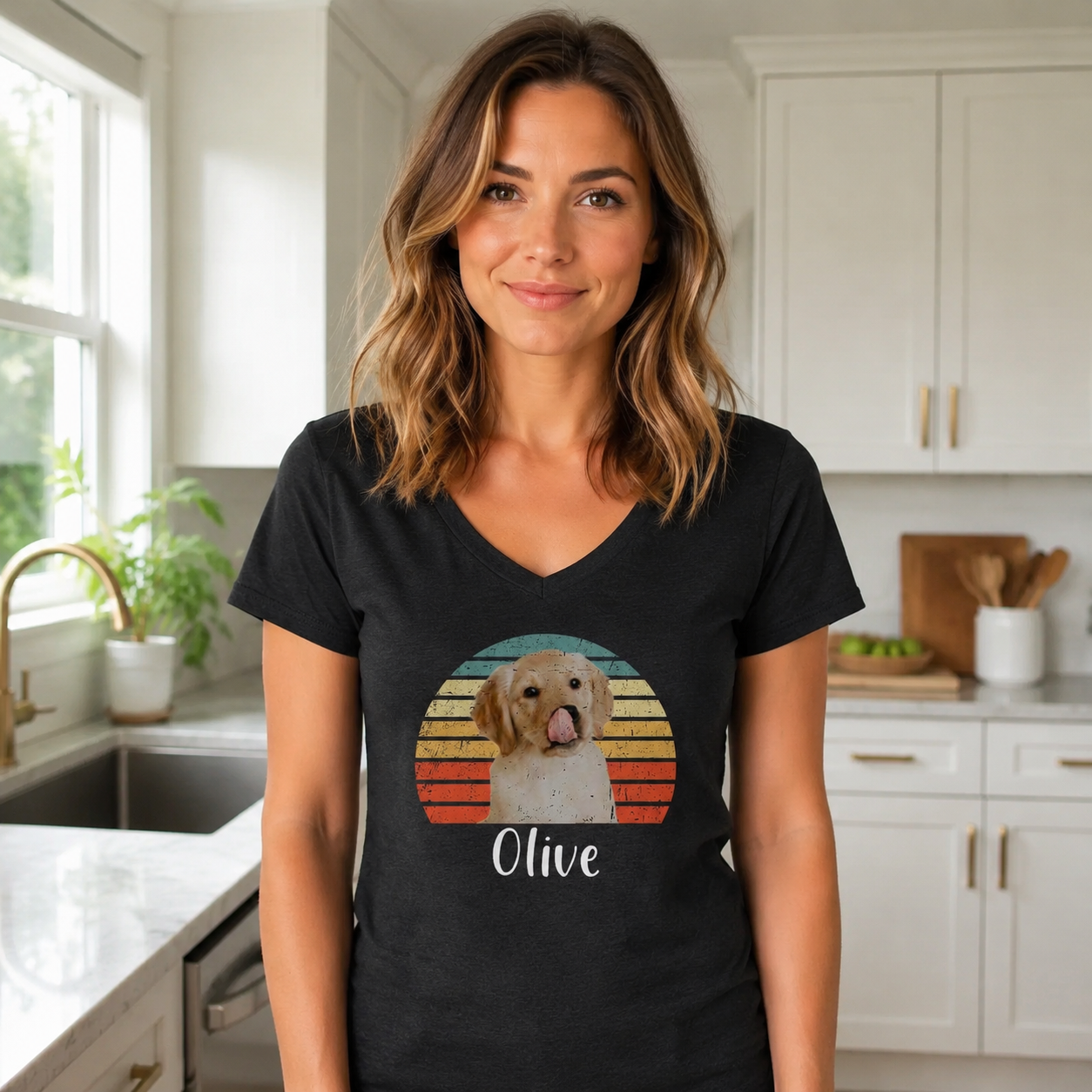 Custom Dog Vintage Retro T-Shirt — Gift for Dog Lovers F3V7K