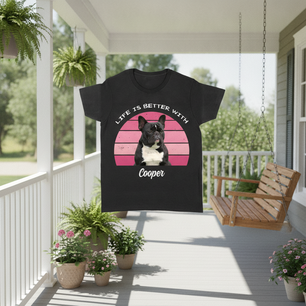 Custom Life Is Better Dog T-Shirt — Gift for Dog Lovers MTU9N