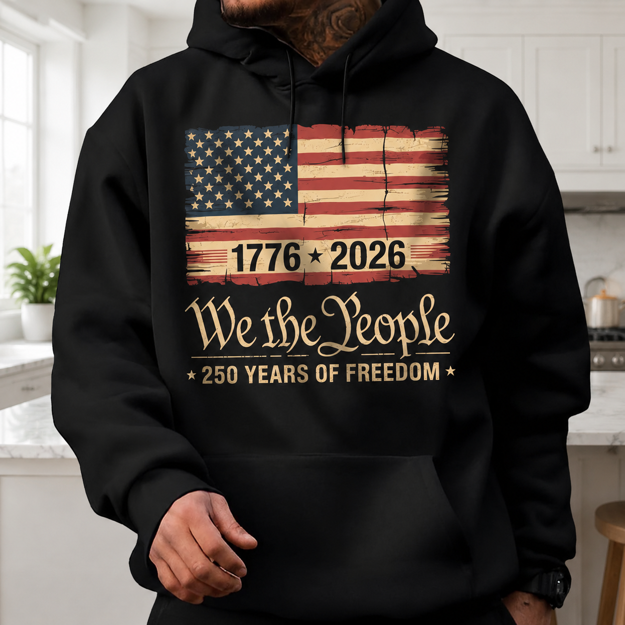 Custom America 250th Birthday Us Garden Flag — Patriotic Gift NPZB8