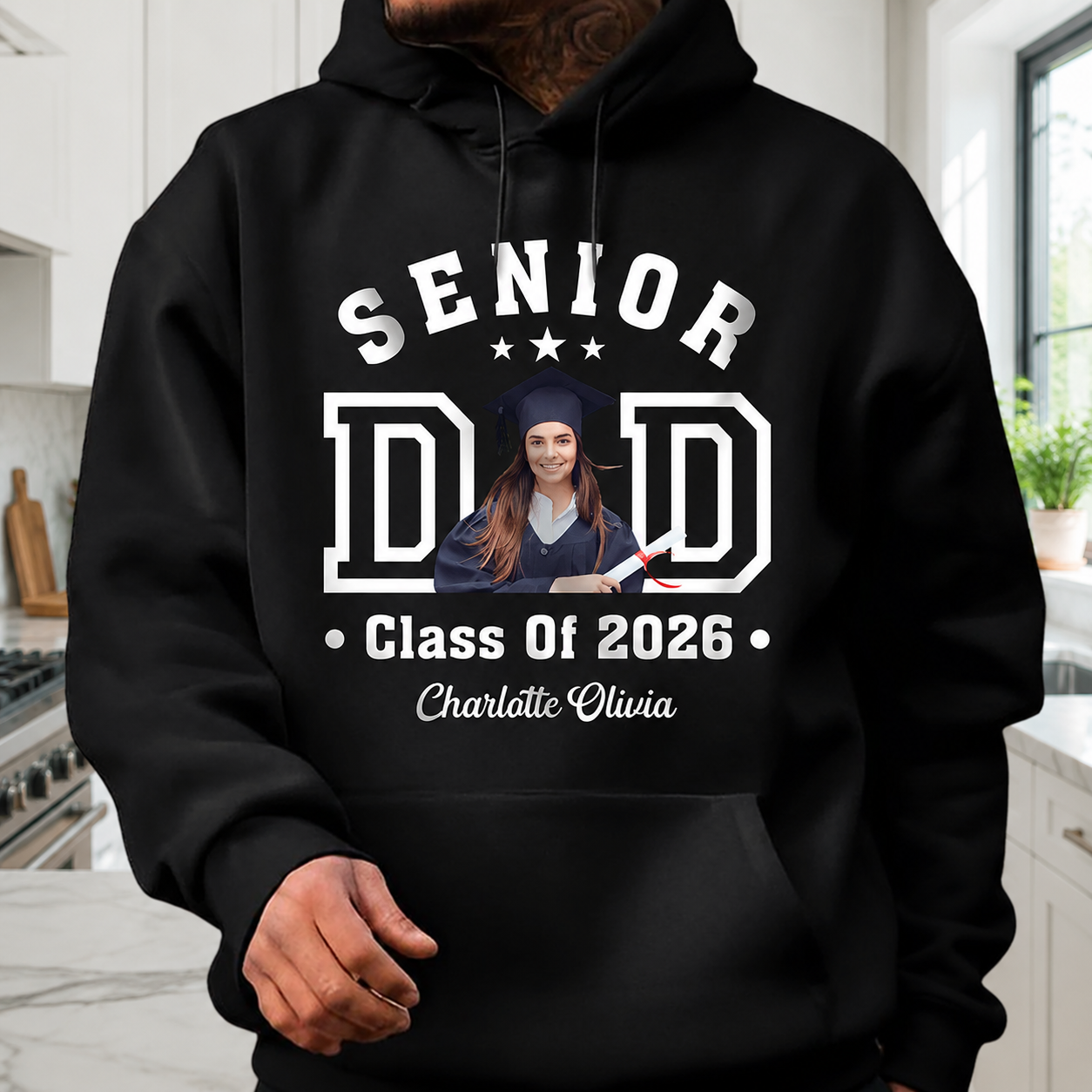 Custom Senior Mom Dad Class T-Shirt — Gift for Dad 8WJVX