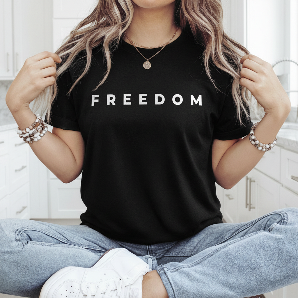 Custom Mha Charlie Kirk Freedom T-Shirt — Custom Gift EB8M3