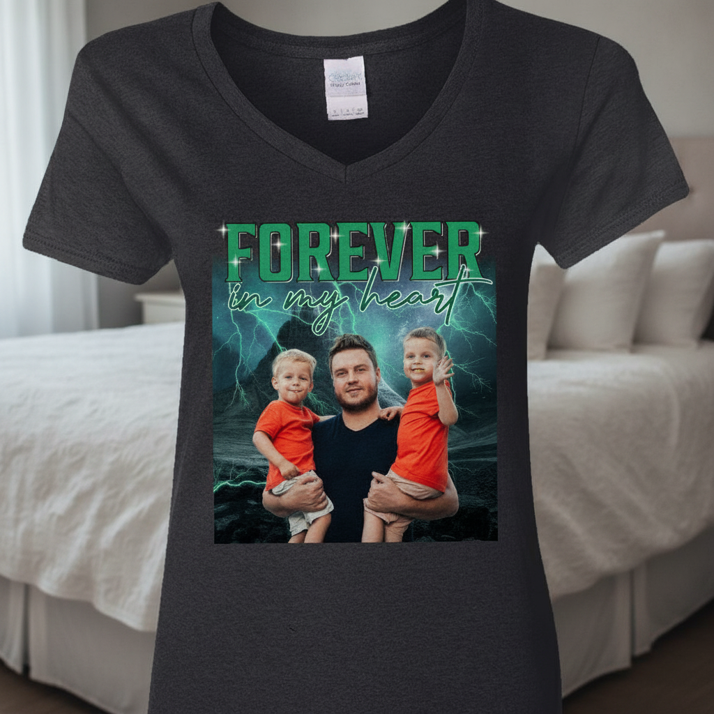Custom Face Portrait Vintage T-Shirt — Custom Gift 2KUZZ