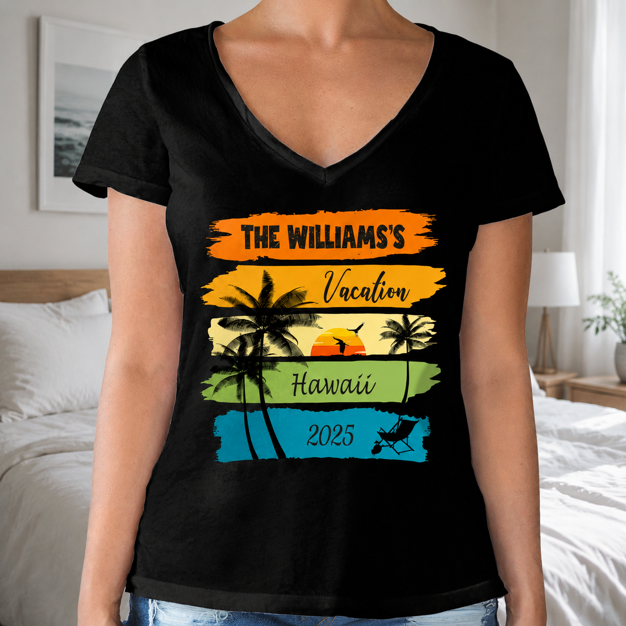 Custom Vth Family Vacation Shirts T-Shirt — Family Gift 589DK