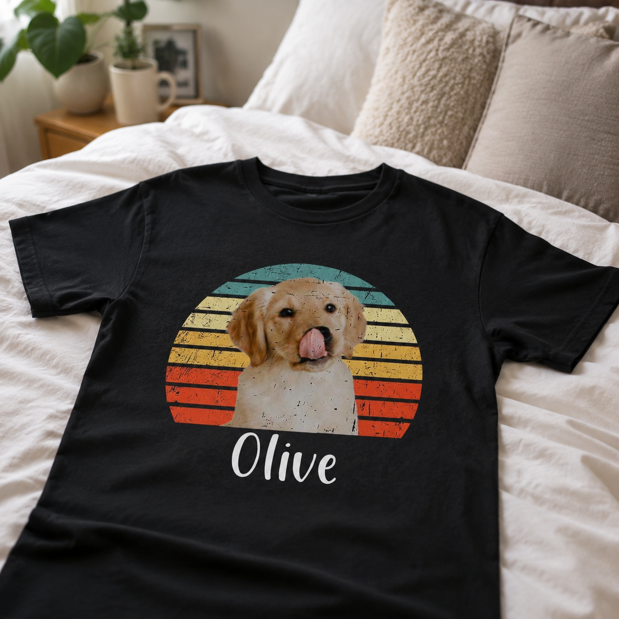 Custom Dog Vintage Retro T-Shirt — Gift for Dog Lovers F3V7K