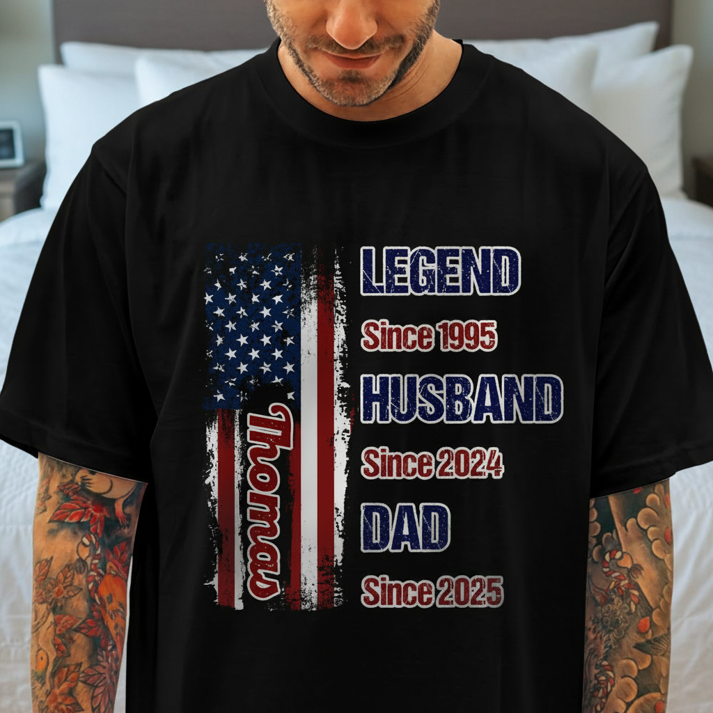 Custom Vtc Legend Husband Dad Garden Flag — Gift for Dad DPYUM