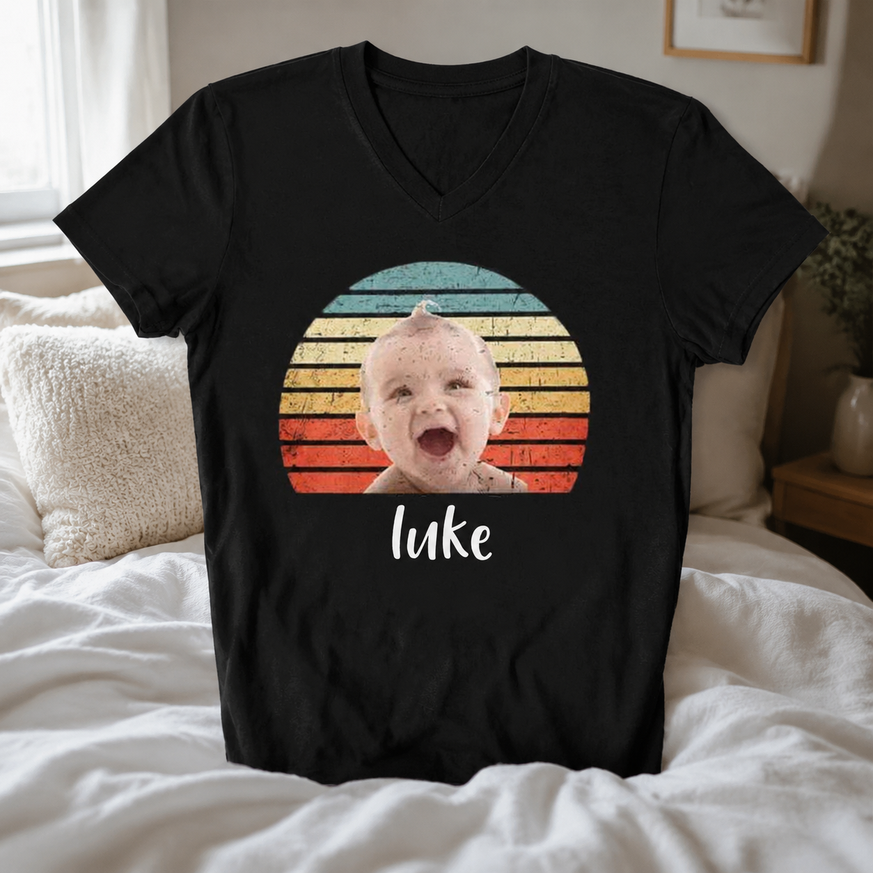 Custom Vintage Retro Face T-Shirt — Custom Gift VCCRQ