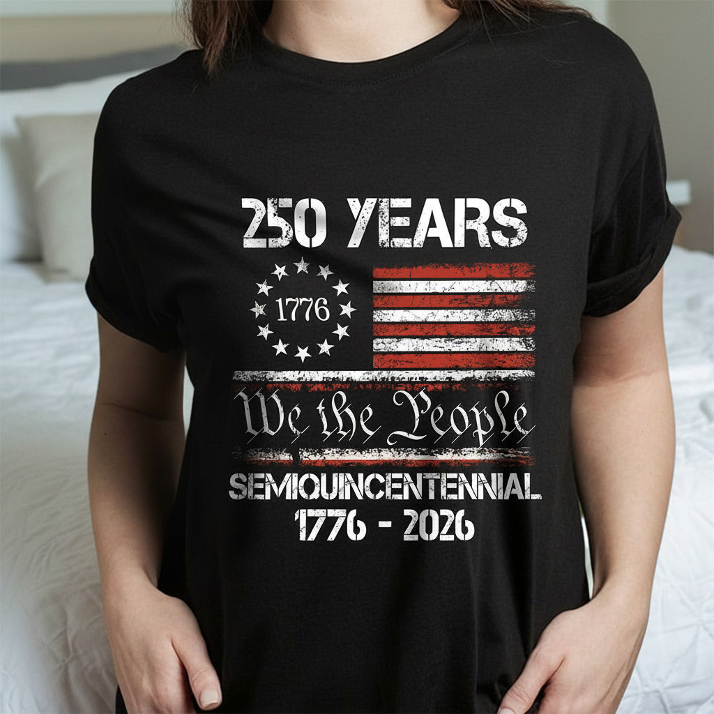 Custom America 250th Anniversary United T-Shirt — Patriotic Gift DRWUZ
