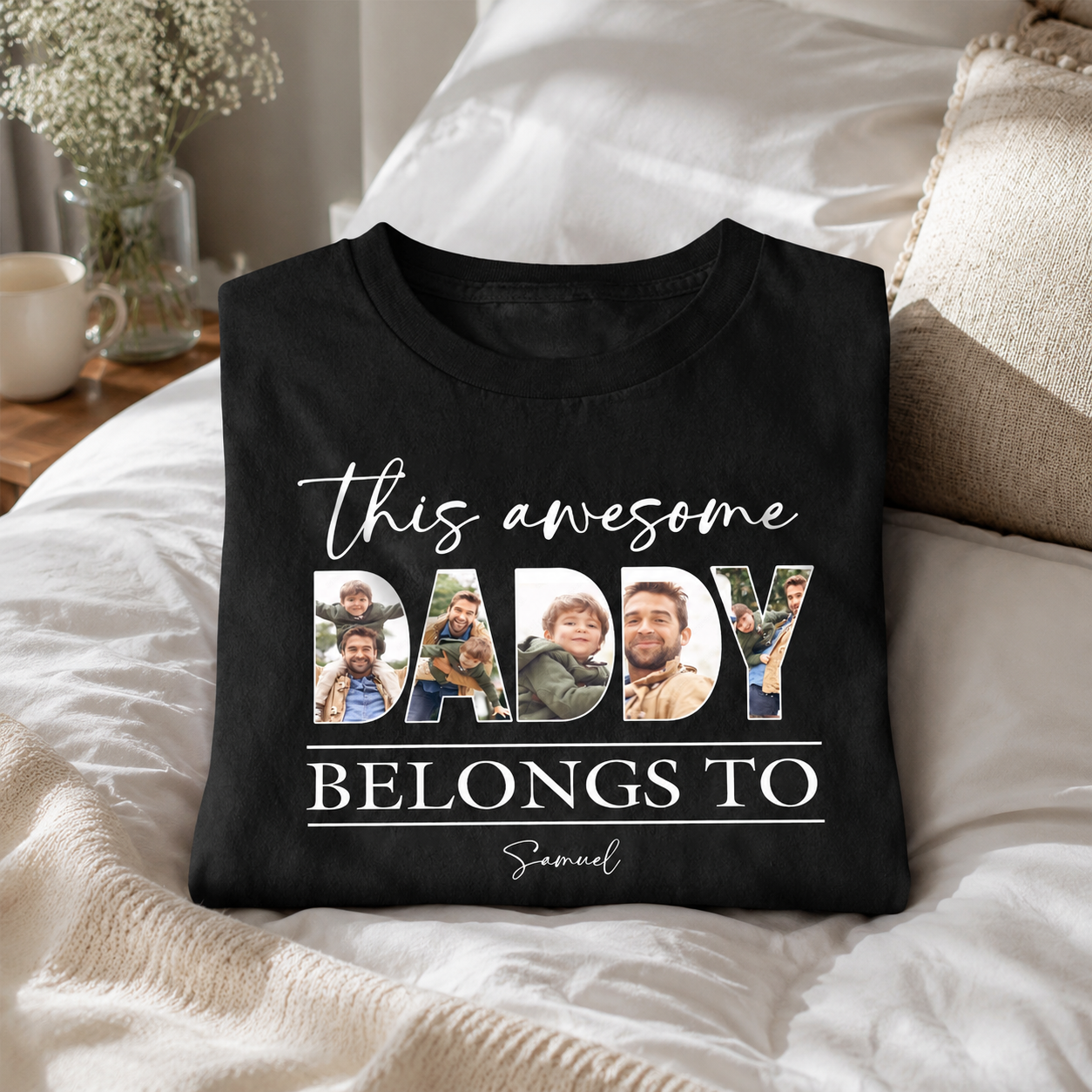 Custom Hpt This Awesome Dad T-Shirt — Gift for Dad 2G53V