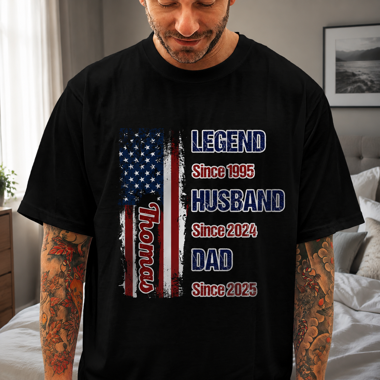 Custom Vtc Legend Husband Dad Garden Flag — Gift for Dad WSNX4