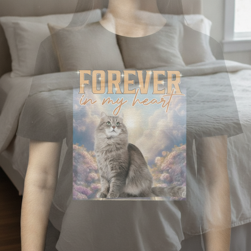 Custom Retro Vintage Cat Portrait T-Shirt — Gift for Cat Lovers BHW23