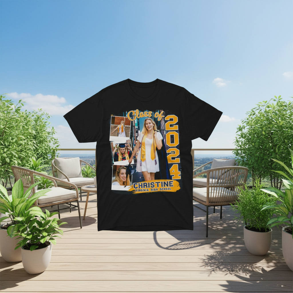 Custom Build Own Graduation Dark T-Shirt — Custom Gift HWP5S