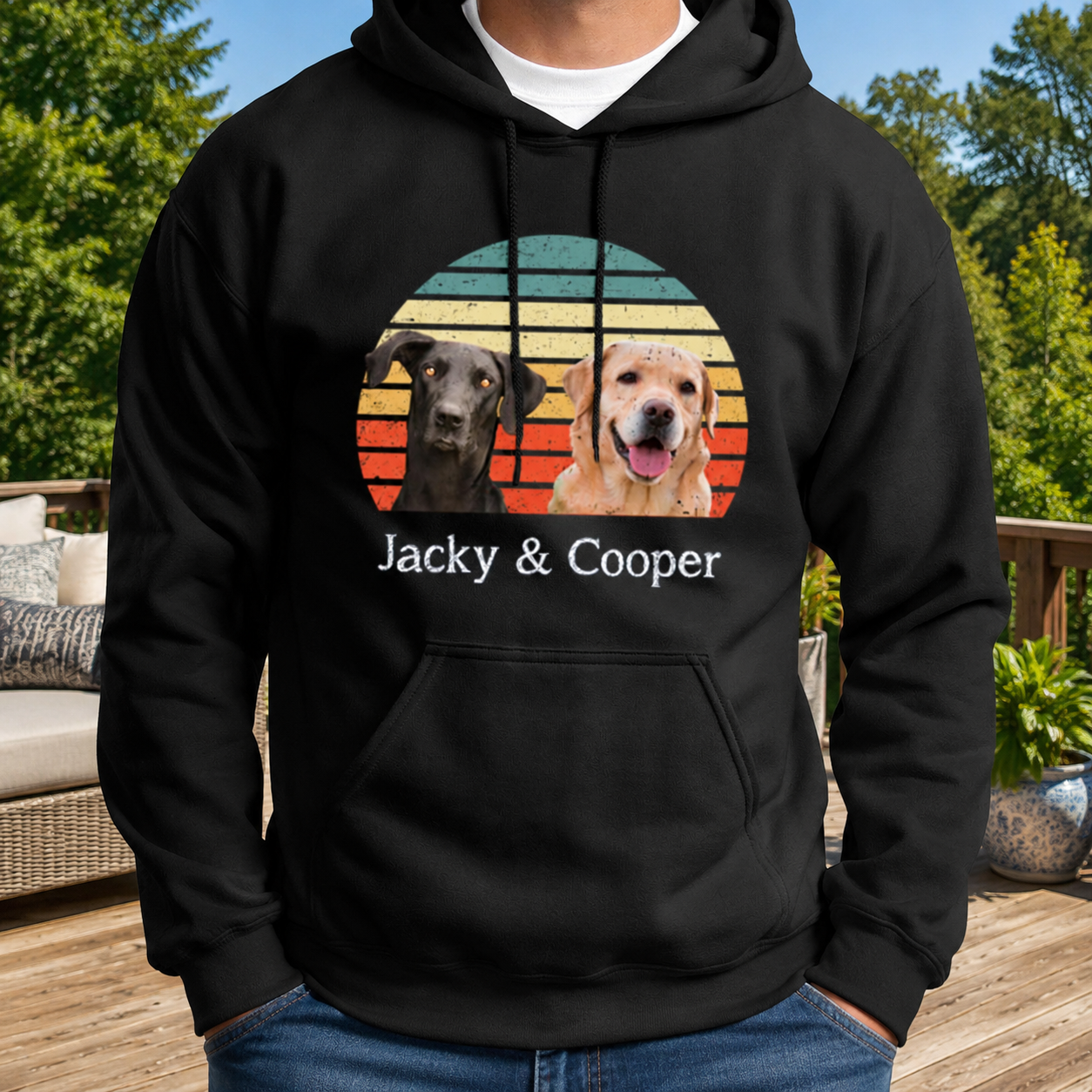 Custom Dog Vintage Retro T-Shirt — Gift for Dog Lovers F3V7K