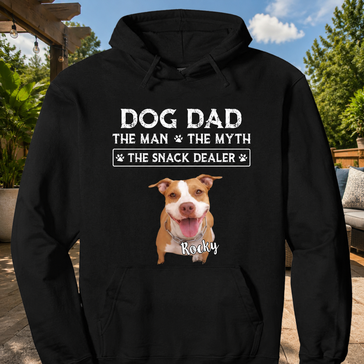 Custom Dog Dad Myth Snack T-Shirt — Gift for Dad D656R