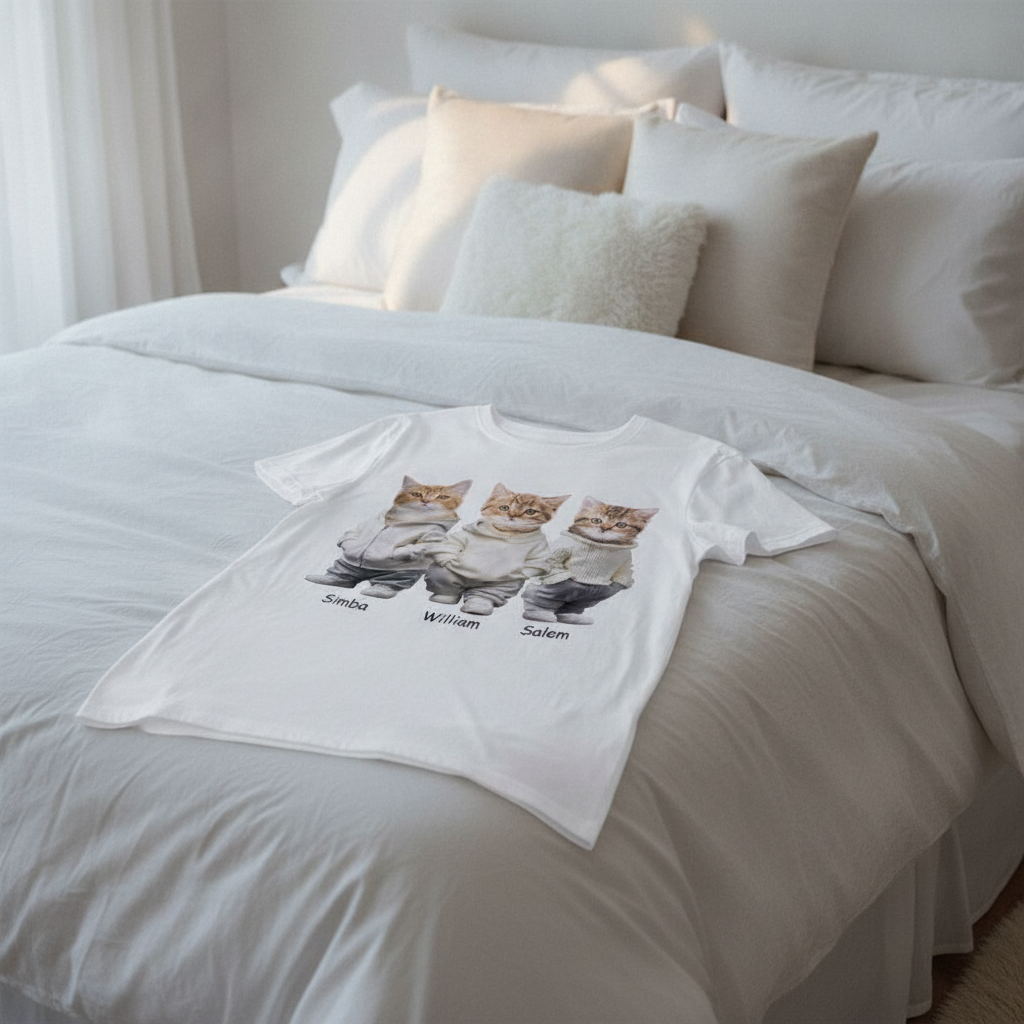 Custom Mha Name Dog Cat T-Shirt — Gift for Cat Lovers EZF3J