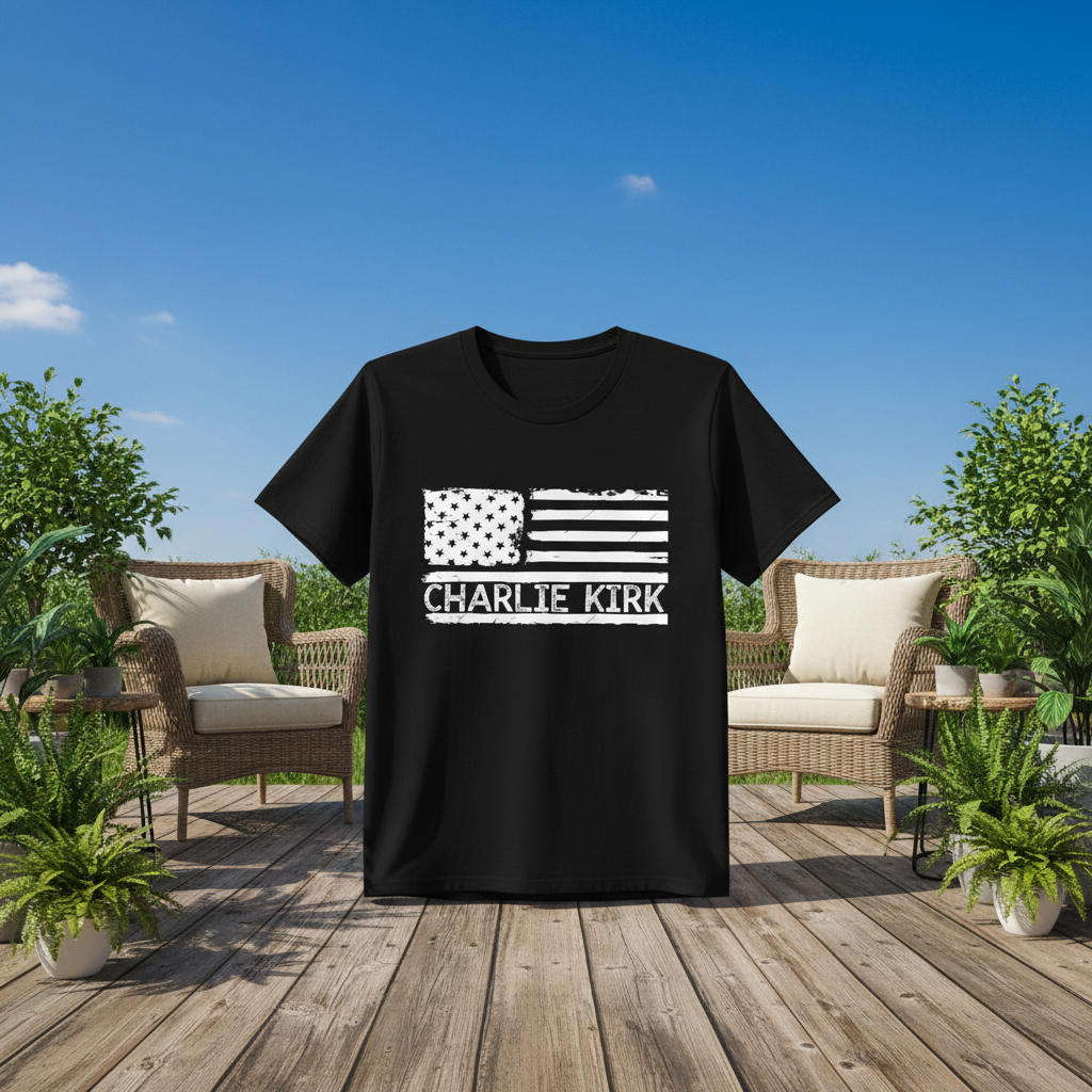 Custom Charlie Kirk Memorial Dark T-Shirt — Custom Gift GBPS7