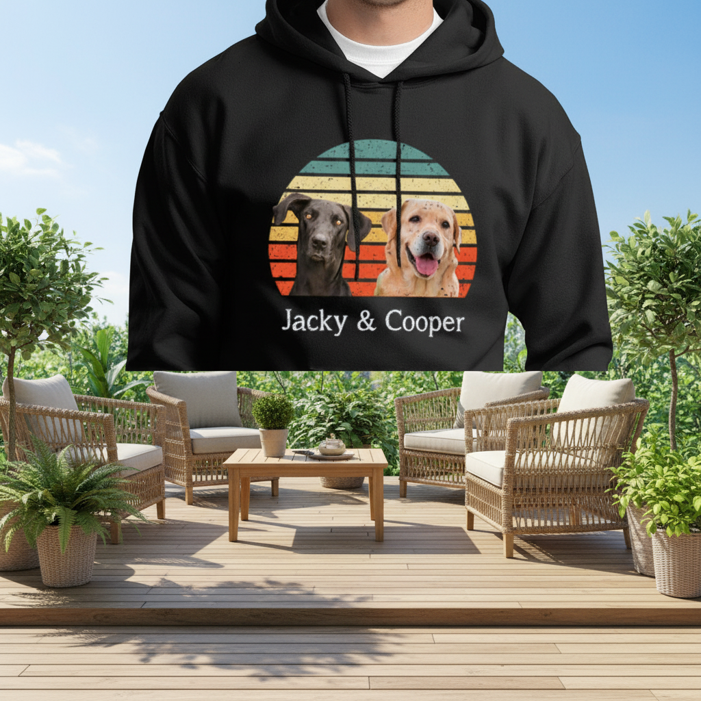 Custom Dog Vintage Retro T-Shirt — Gift for Dog Lovers AT43C
