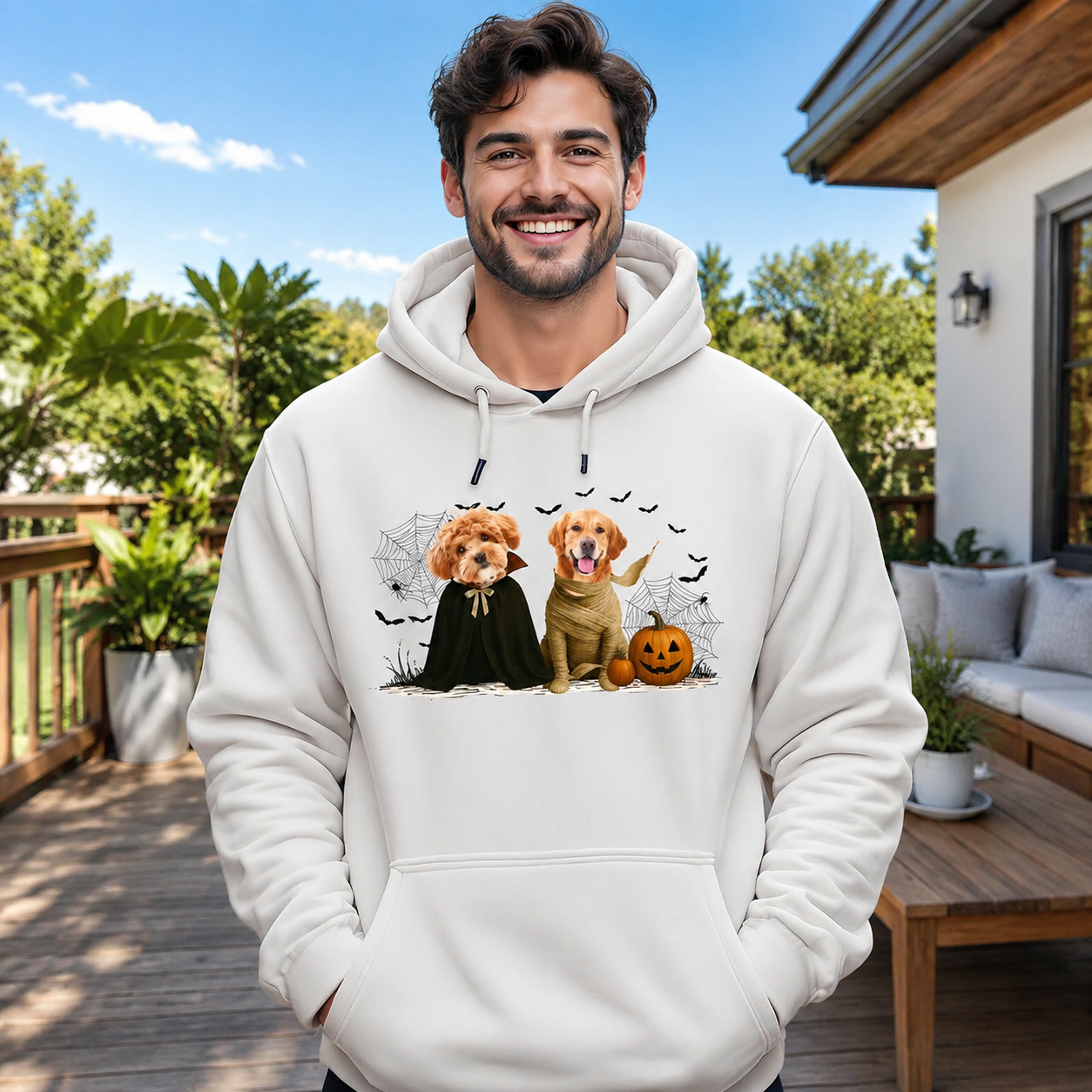 Custom Gothic Halloween Dog Lover T-Shirt — Gift for Dog Lovers 5VT7Y