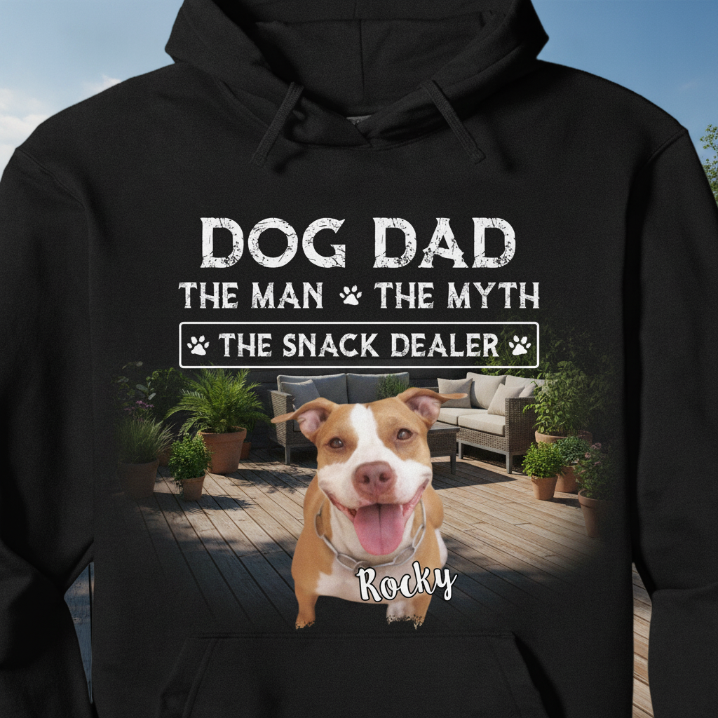 Custom Dog Dad Myth Snack T-Shirt — Gift for Dad 9HF38