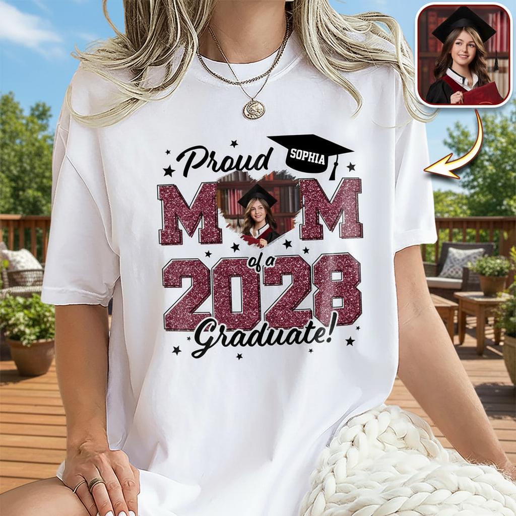 Custom Proud Mom Dad Graduate T-Shirt — Gift for Dad HMWCD