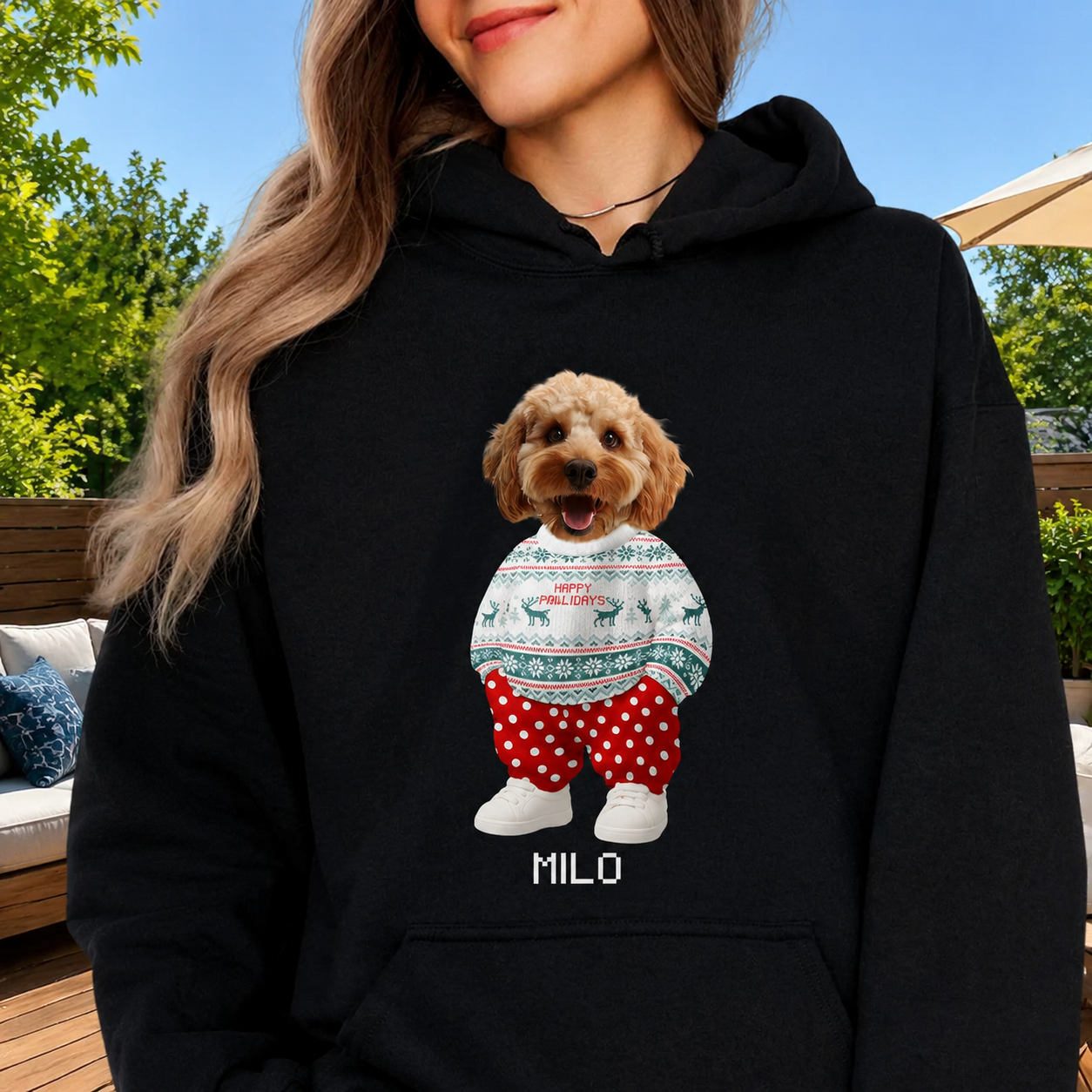 Custom Mha Dog Cat Xmas T-Shirt — Christmas Gift FQYT7