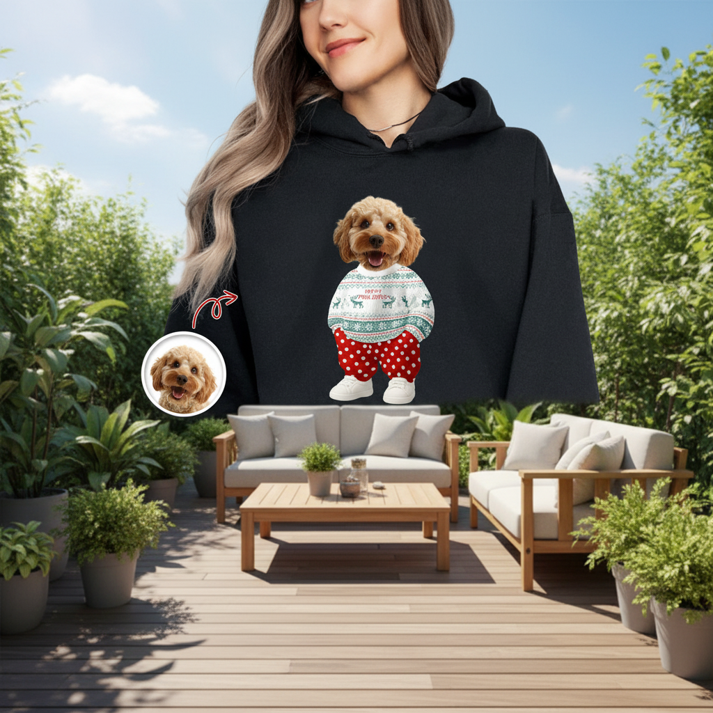 Custom Mha Dog Cat Xmas T-Shirt — Christmas Gift C9YXU