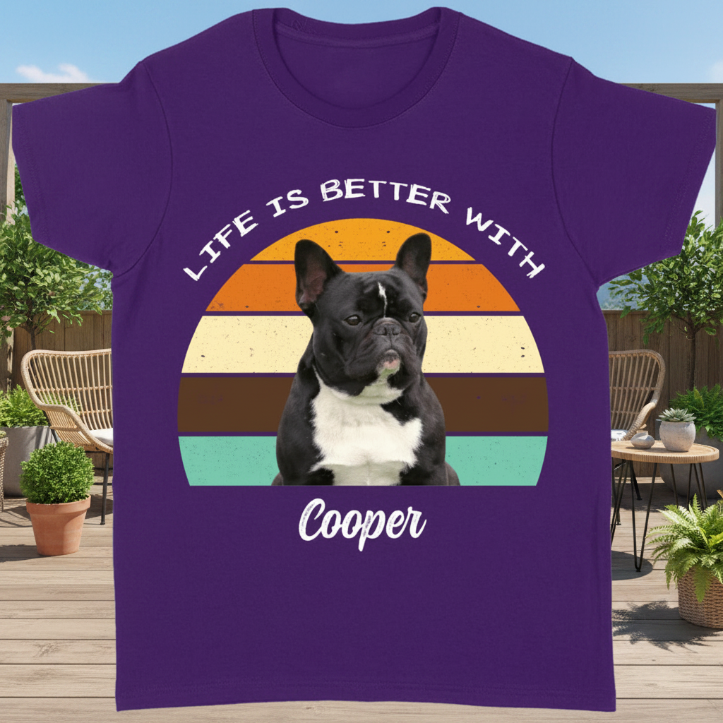 Custom Life Is Better Dog T-Shirt — Gift for Dog Lovers MTU9N