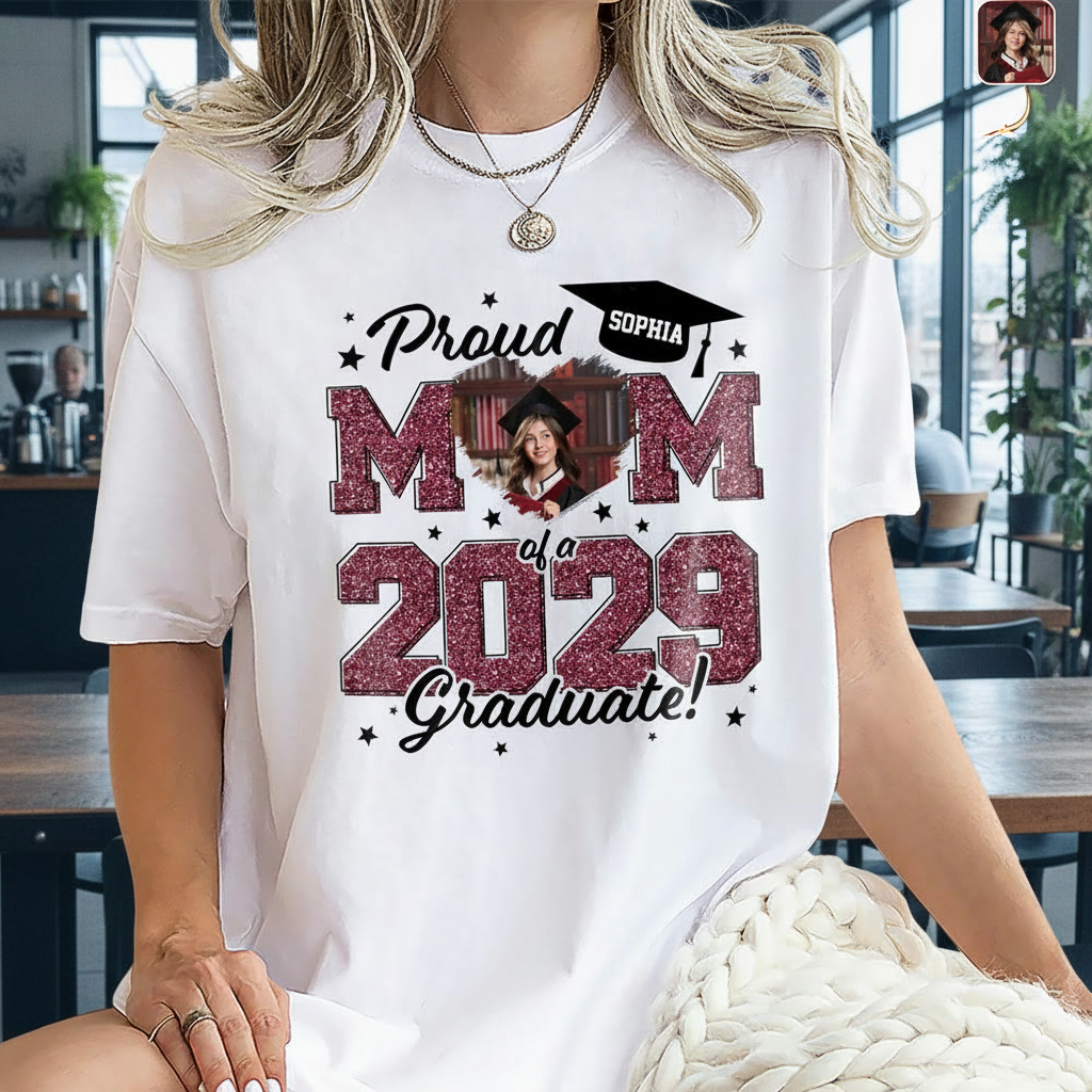 Custom Proud Mom Dad Graduate T-Shirt — Gift for Dad HMWCD
